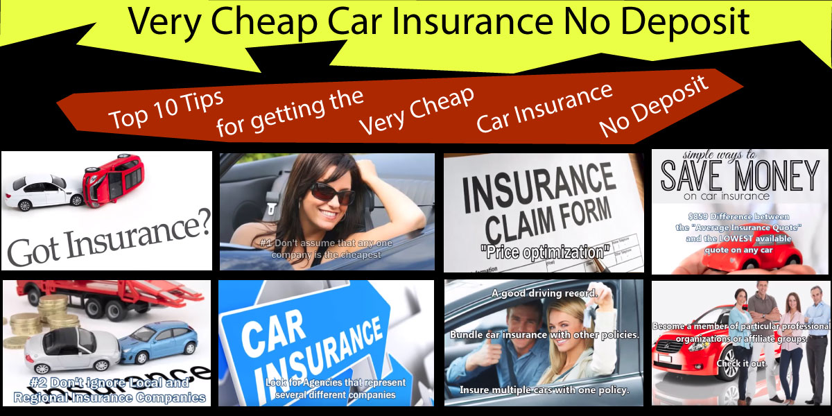 very cheap car insurance no deposit