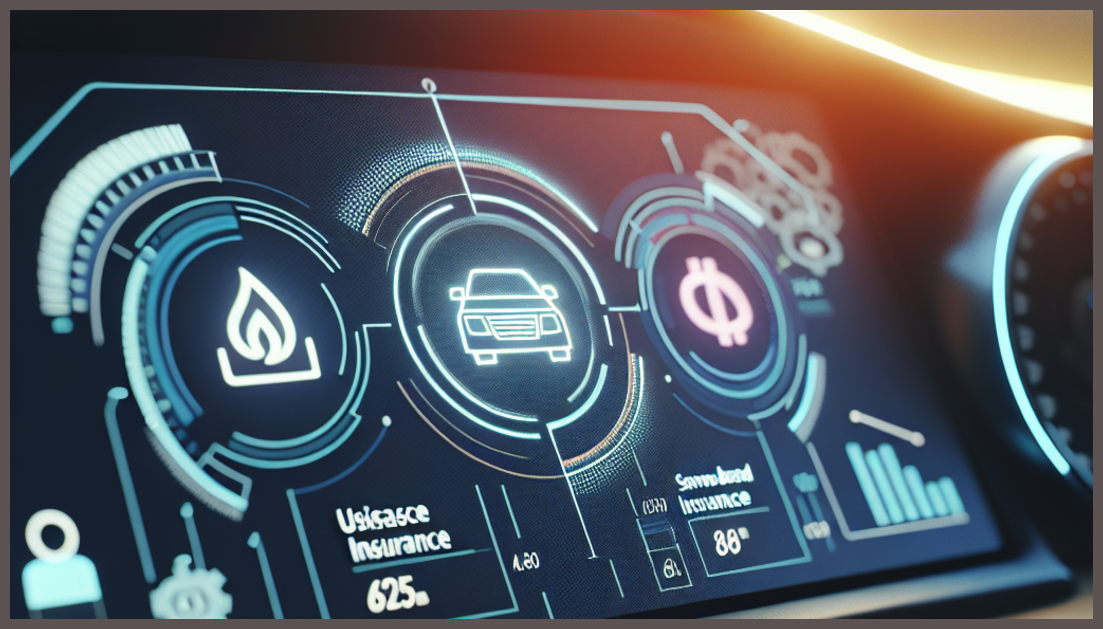 Driver reviewing usage-based auto insurance savings and safe driving data